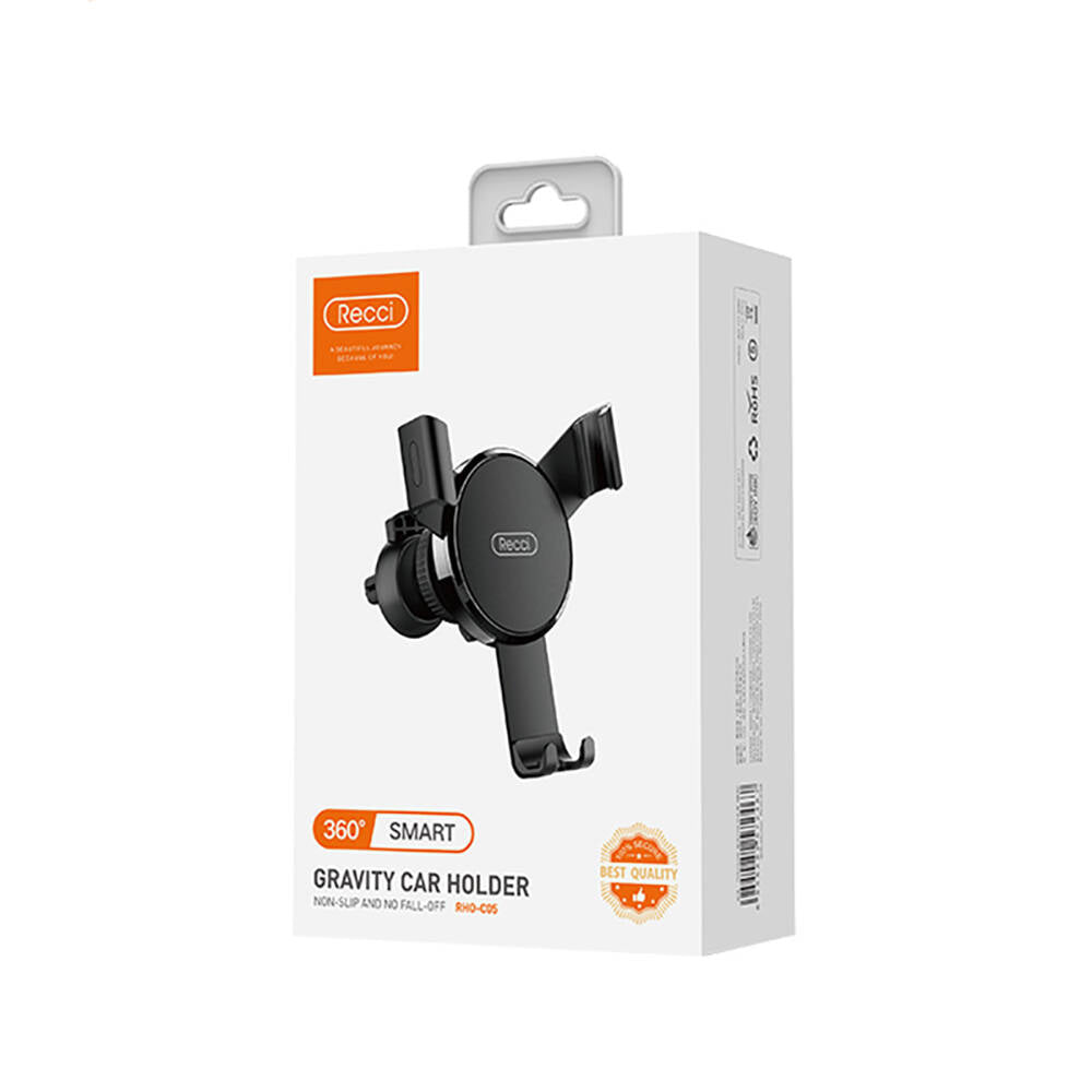 Recci RHO-C05 Kaydırmaz Tasarımlı 360 Derece Dönebilen Başlıklı Araç Telefon Tutucu - 5 Recci RHO-C05 Kaydırmaz Tasarımlı 360 Derece Dönebilen Başlıklı Araç Telefon Tutucu - 5